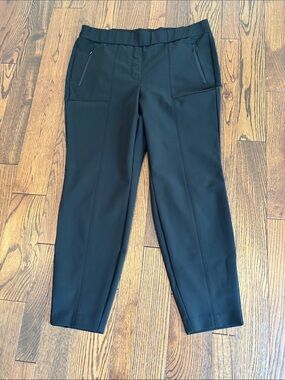 Lane Bryant Black Cropped Pull-On Ponte Trousers